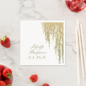 Serviette En Papier Mariage d'arbre à saule (En situation)