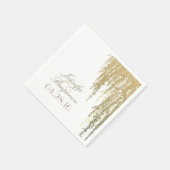 Serviette En Papier Mariage d'arbre à saule (Coin)