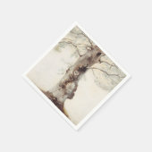 Serviette En Papier Mariage d'arbre rustique (Coin)