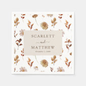 Serviette En Papier Mariage de automne (Devant)