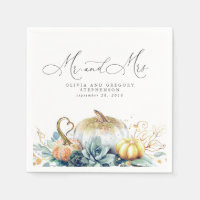 Mariage de automne Citrouille d'or Succulents