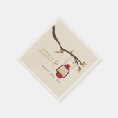 Serviette En Papier Mariage de automne de Lanterne de camping serviett (Coin)