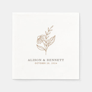 Serviette En Papier Mariage de automne Sprig d'automne