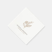 Serviette En Papier Mariage de automne Sprig d'automne (Coin)
