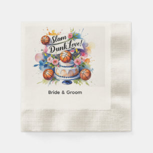 Serviette En Papier Mariage de basket-ball