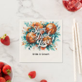 Serviette En Papier Mariage de basket-ball (En situation)