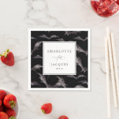 Serviette En Papier Mariage de Bats Halloween (En situation)