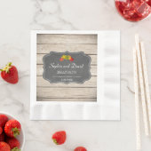 Serviette En Papier Mariage de bois Washed de la Chalk de l'automne du (En situation)