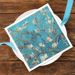 Serviette En Papier Mariage de branches d'amandiers en fleurs