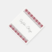 Serviette En Papier Mariage de broderie ukrainien serviettes (Coin)