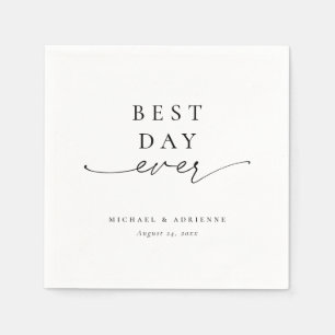 Serviette En Papier Mariage de calligraphie simple