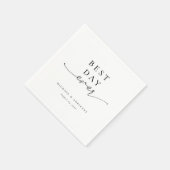 Serviette En Papier Mariage de calligraphie simple (Coin)