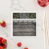 Serviette En Papier Mariage de Camouflage romantique (En situation)