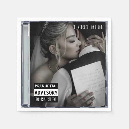 Serviette En Papier Mariage de capot Coque CD de musique (Devant)