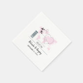Serviette En Papier Mariage de carte d'embarquement de destination (Coin)