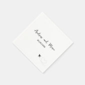 Serviette En Papier Mariage de carte d'embarquement de destination pho (Coin)