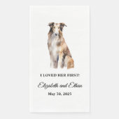 Serviette En Papier Mariage de chien Borzoi (Devant)