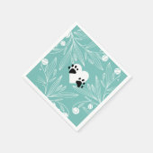 Serviette En Papier Mariage de chien d'amour de chiots (Coin)