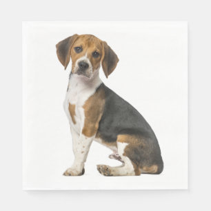 Serviette En Papier Mariage de chien de race Beagle chiot Fête de mari