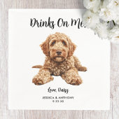 Serviette En Papier Mariage de chien Goldendoodle