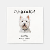 Serviette En Papier Mariage de chien serviettes (Devant)