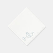 Serviette En Papier Mariage de cocktail simple à main (Coin)