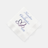 Serviette En Papier Mariage de coeur Napkin (Coin)
