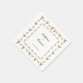 Serviette En Papier Mariage de colibri (Coin)