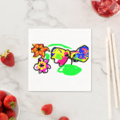 Serviette En Papier Mariage de colibris (En situation)