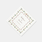 Serviette En Papier Mariage de colibris (Coin)
