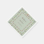 Serviette En Papier Mariage de colibris (Coin)