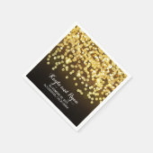 Serviette En Papier mariage de diamants or (Coin)