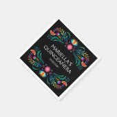 Serviette En Papier Mariage de douche Fiesta Floral (Coin)