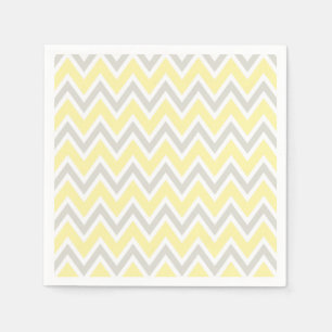 Serviette En Papier Mariage de douche Jaune gris