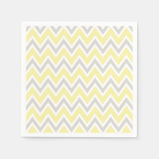 Serviette En Papier Mariage de douche Jaune gris (Devant)