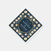 Serviette En Papier Mariage de fantaisie médiévale Monogramme Epée & B (Coin)