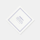 Serviette En Papier Mariage de Fête des mariées périphérique simple mo (Coin)