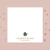 Serviette En Papier Mariage de feuille de palme tropicale