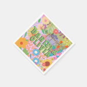 Serviette En Papier Mariage de fleurs (Coin)