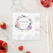 Serviette En Papier Mariage de fleurs d'hibiscus blanc (En situation)