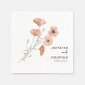 Serviette En Papier Mariage de fleurs d'oranges (Devant)