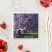 Serviette En Papier Mariage de fleurs violettes Lilac (En situation)