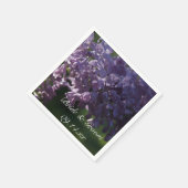 Serviette En Papier Mariage de fleurs violettes Lilac (Coin)