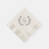 Serviette En Papier Mariage de grange élégant J et S (Coin)