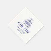 Serviette En Papier Mariage de gribouillis (Coin)