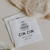 Serviette En Papier Mariage de gribouillis