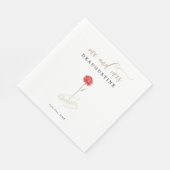 Serviette En Papier Mariage de la Belle et la Bête (Coin)