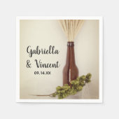 Serviette En Papier Mariage de la brasserie Blé et houblon (Devant)