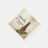 Serviette En Papier Mariage de la brasserie Blé et houblon (Coin)