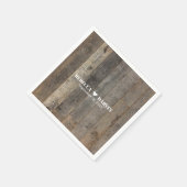 Serviette En Papier mariage de la grange à grains de bois rustique de (Coin)